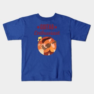 Guitar Enthusiast Kids T-Shirt